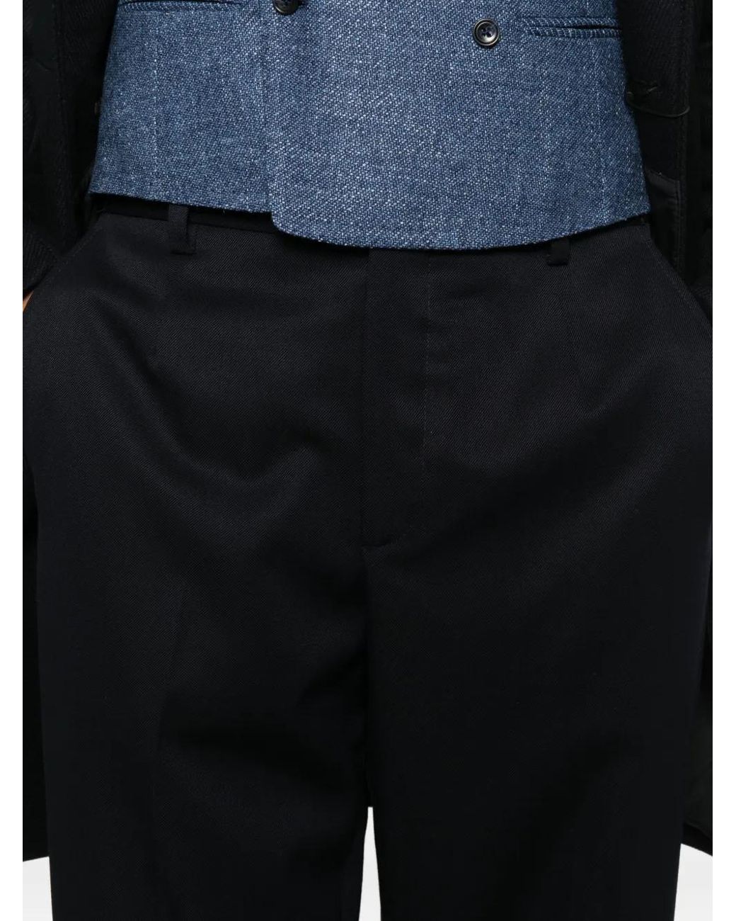 Briglia 1949 Blue Button Trousers for men