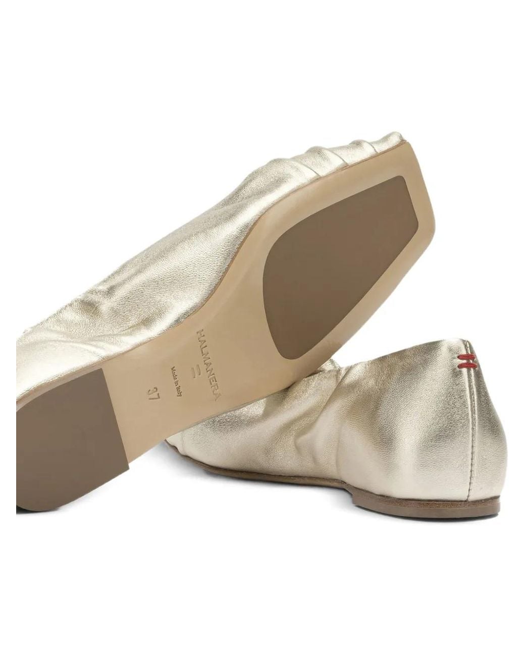 Halmanera White Knotted Ballet Flat
