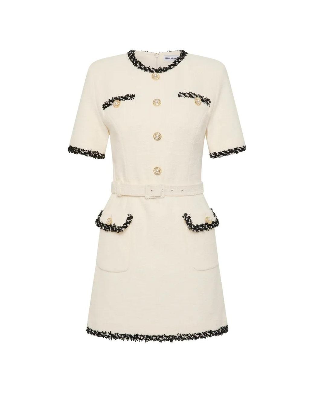 Rebecca Vallance White Jacquie Mini Dress