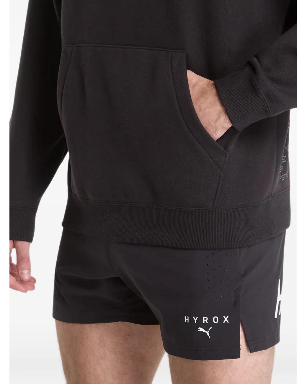 PUMA Black X Hyrox Heavyweight Hoodie for men
