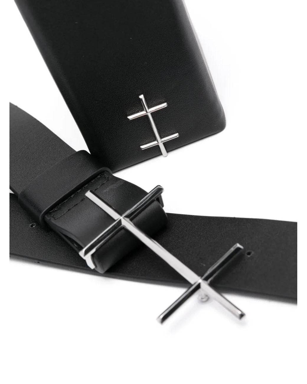 HELIOT EMIL Black Corolla Leather Wallet