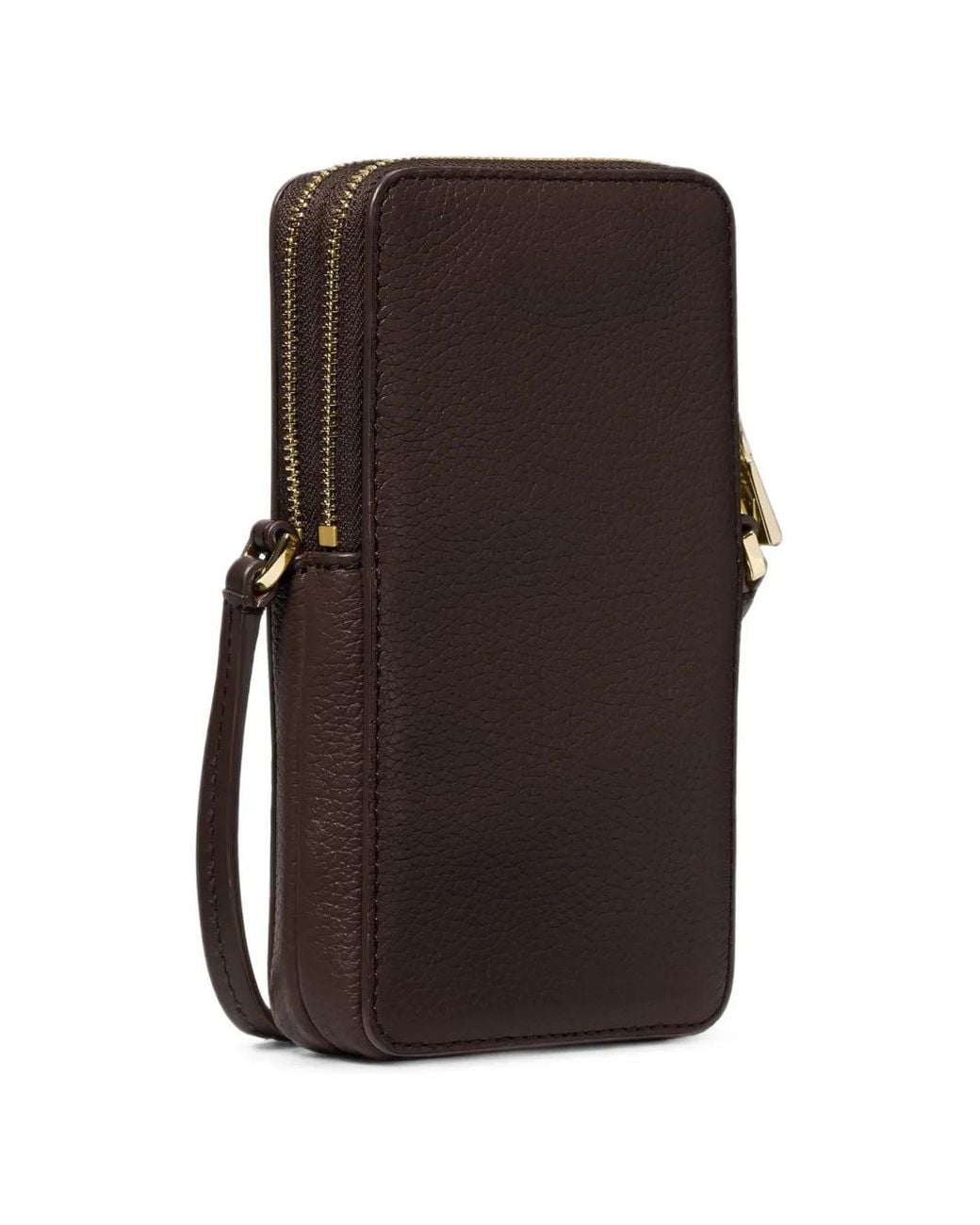 Michael Kors Black Small Jet Set Grained Leather Shoulder Bag For Smartphones