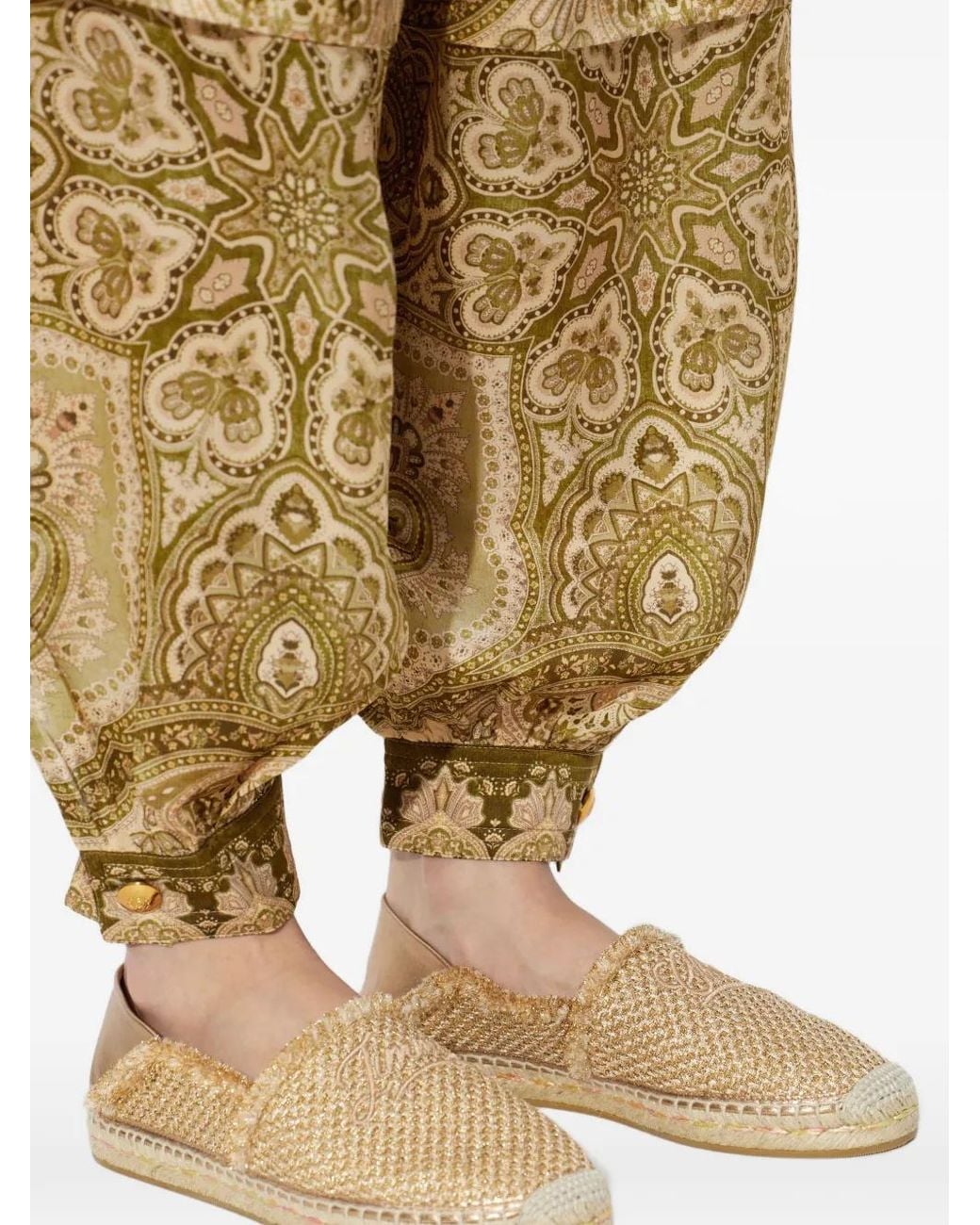 Jimmy Choo Metallic Avi Espadrilles