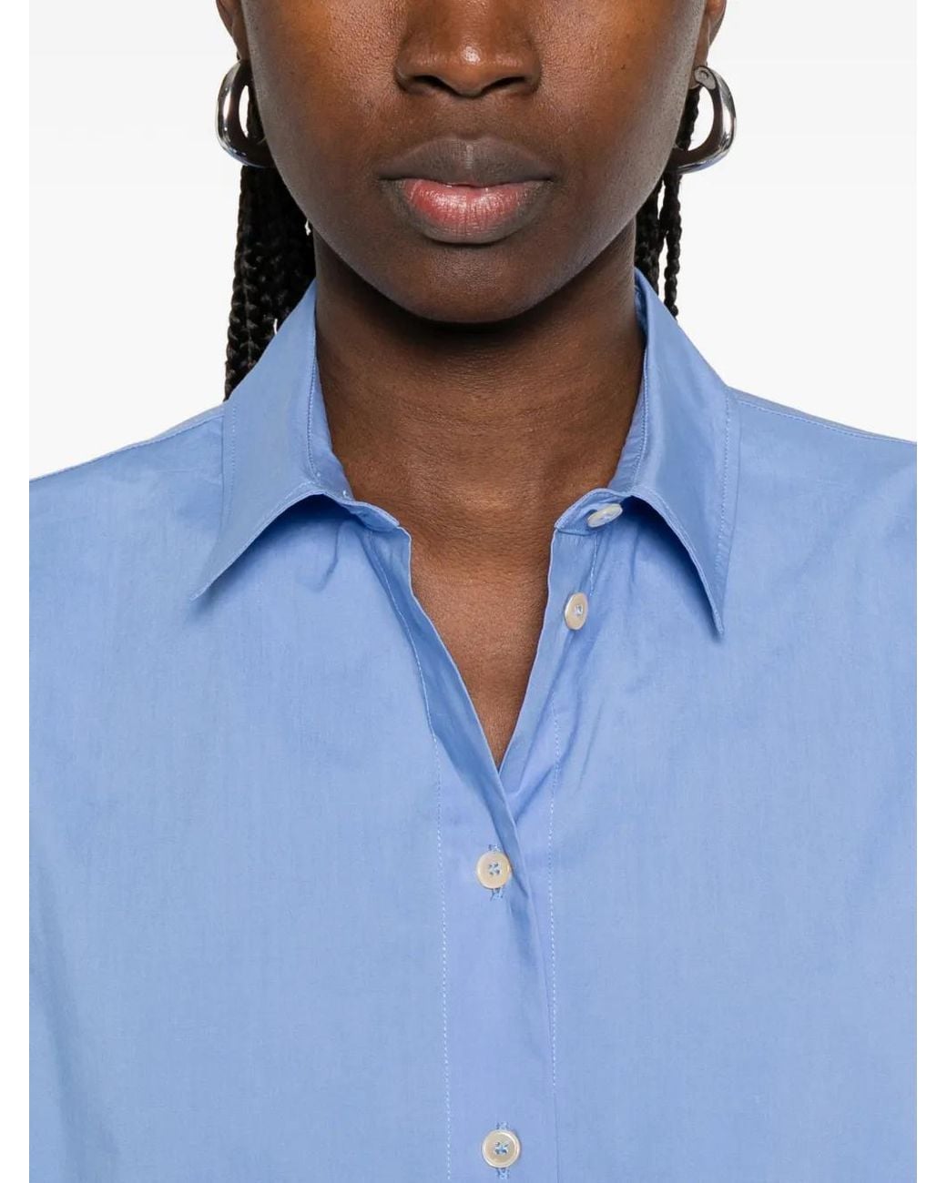 Forte_forte Blue Boxy-Fit Shirt