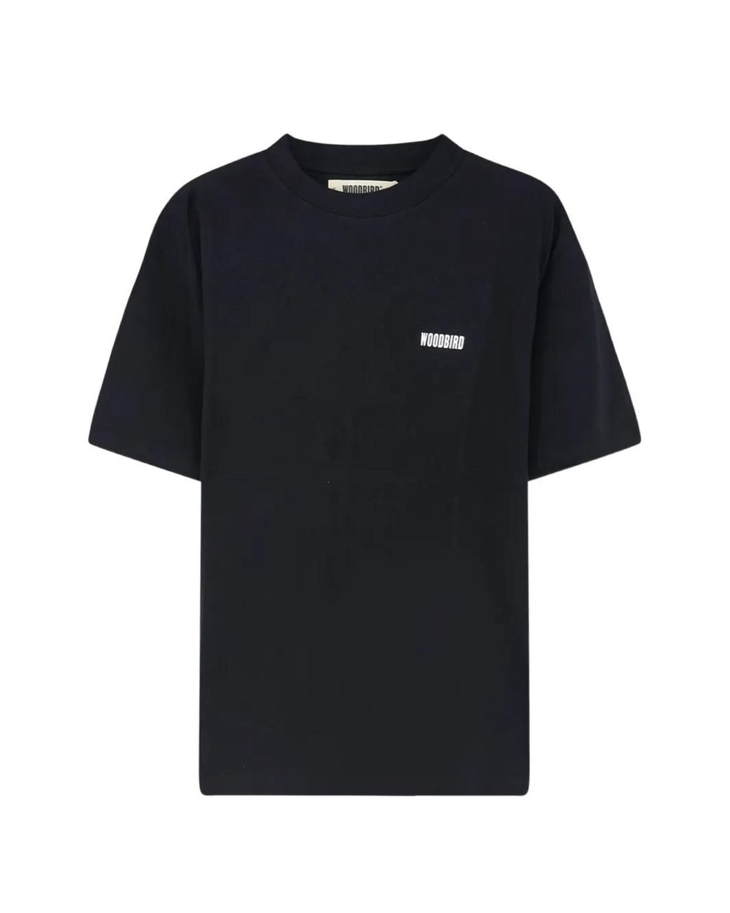 Woodbird Black Baine Sea Logo-Print T-Shirt for men
