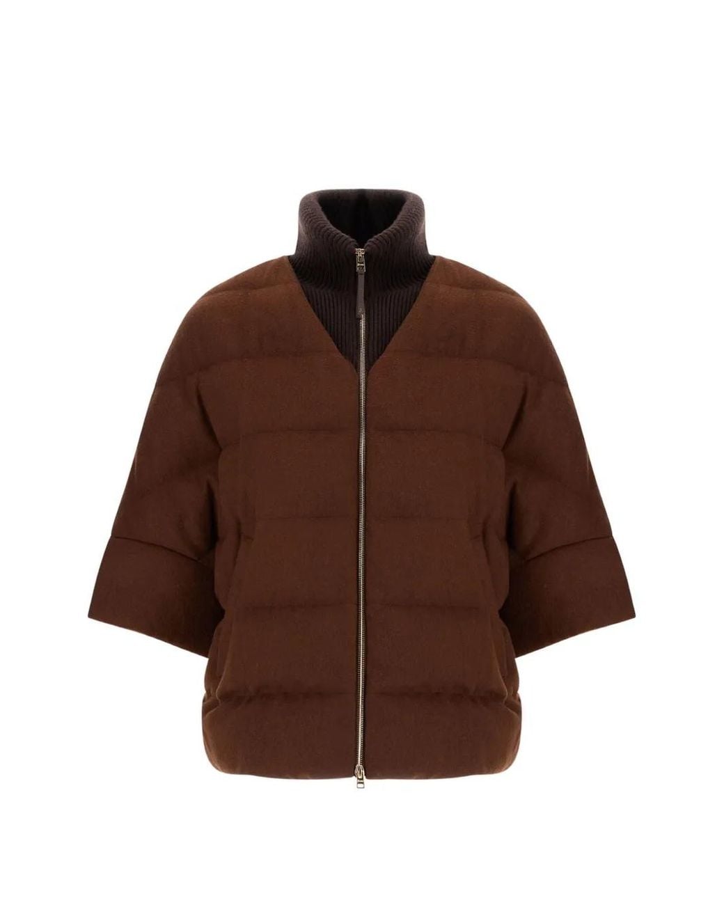 Cappotto Trapuntato di Herno in Brown