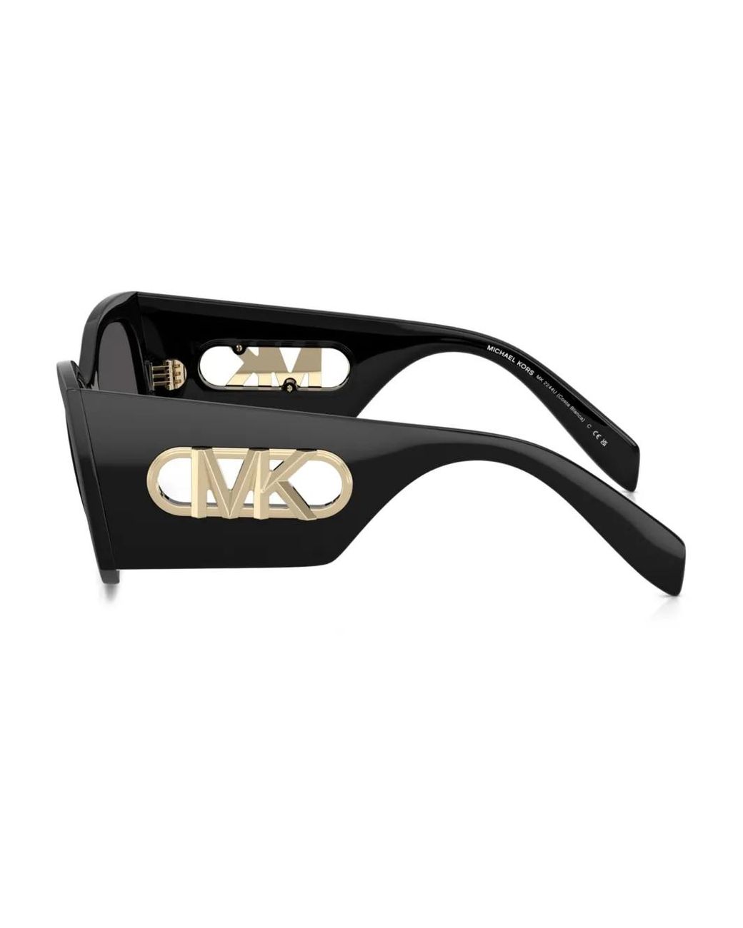 Michael Kors Black Oversized Logo-Plaque Sunglasses