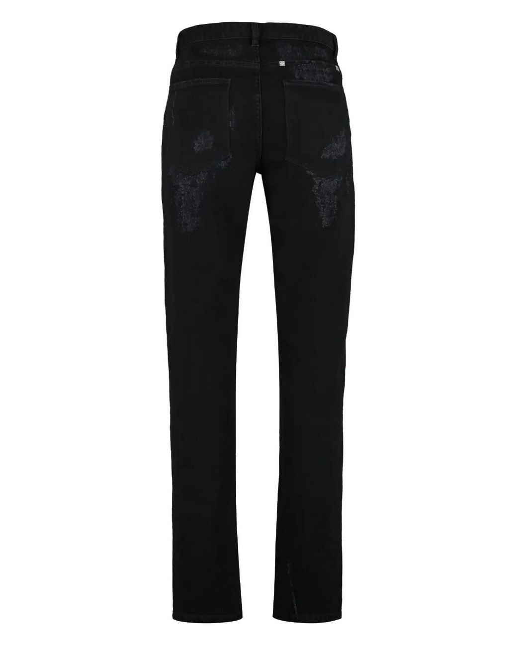 Givenchy Black Slim-Fit Destroyed Jeans for men