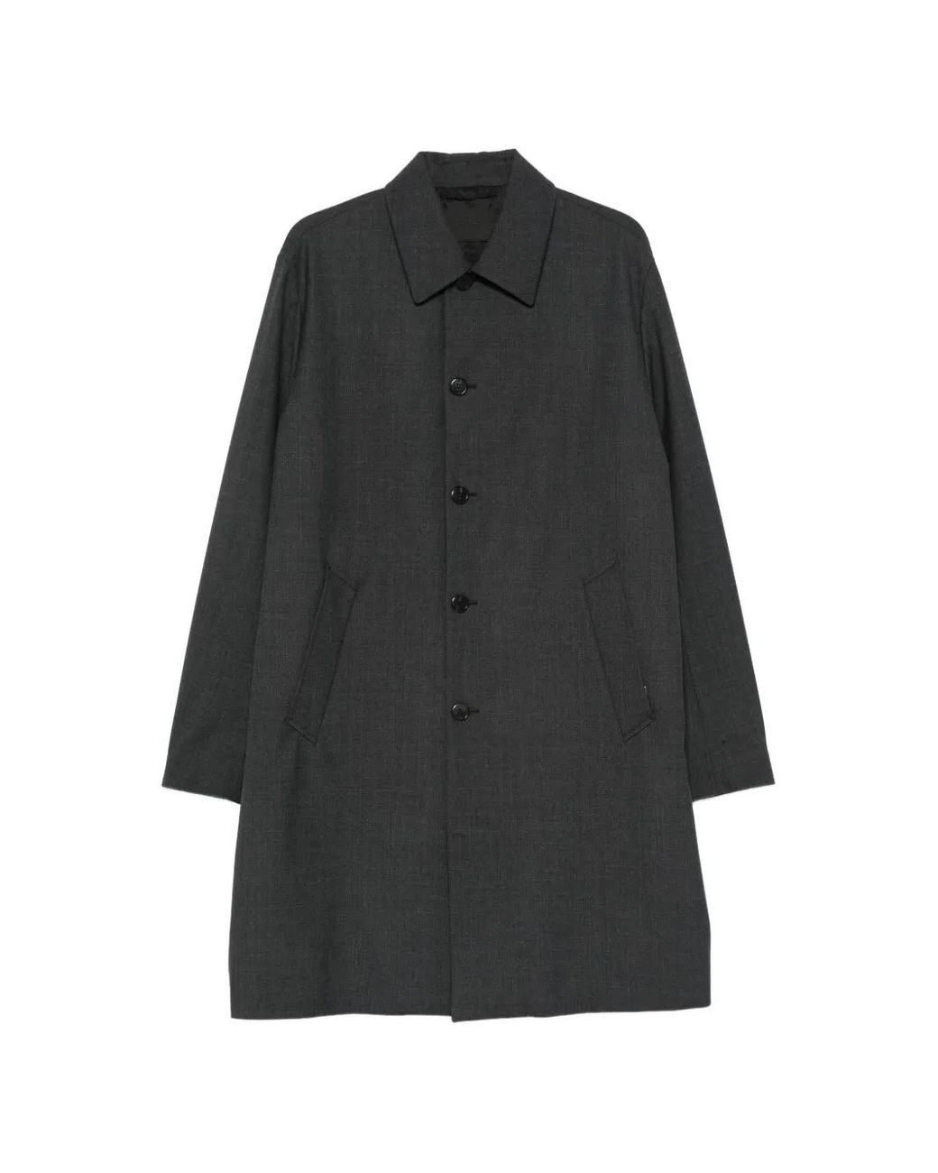 Prada Klassischer Mantel in Black für Herren