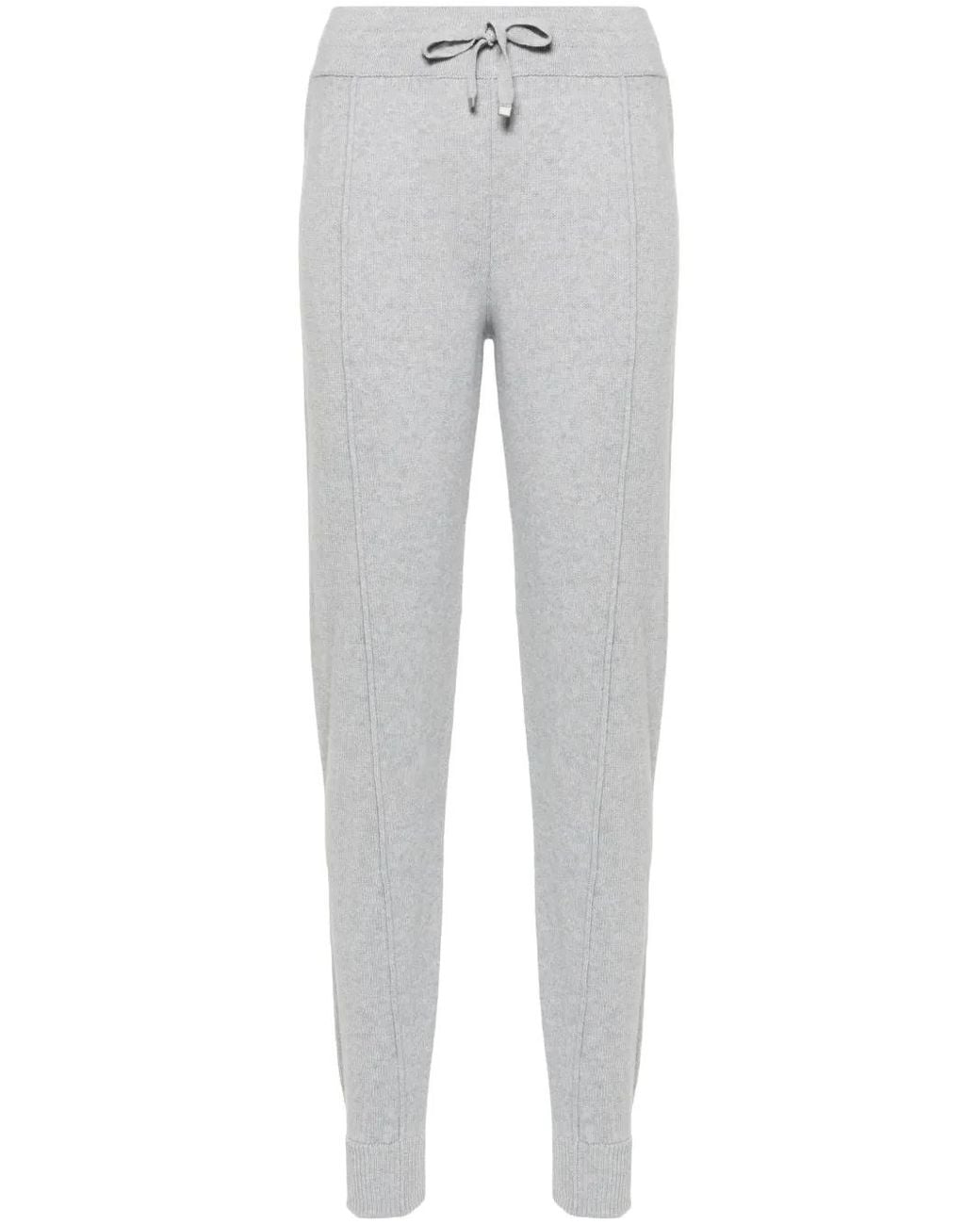 Eleventy Gray Heathered Knitwear Wool-Blend Pants