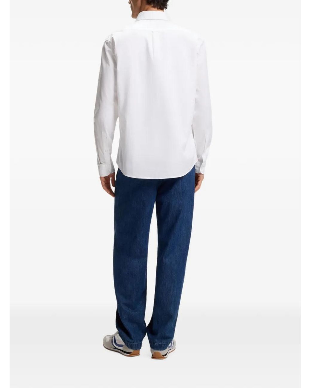 Boss White Regular-Fit Shirt for men