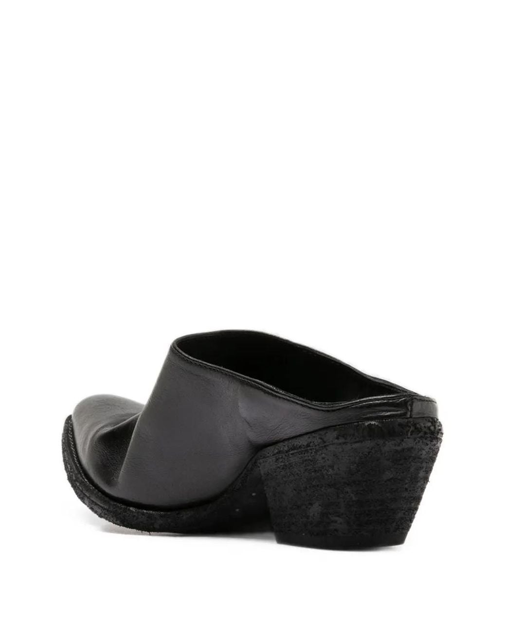 Officine Creative Black Wanda Pointed-Toe Mules