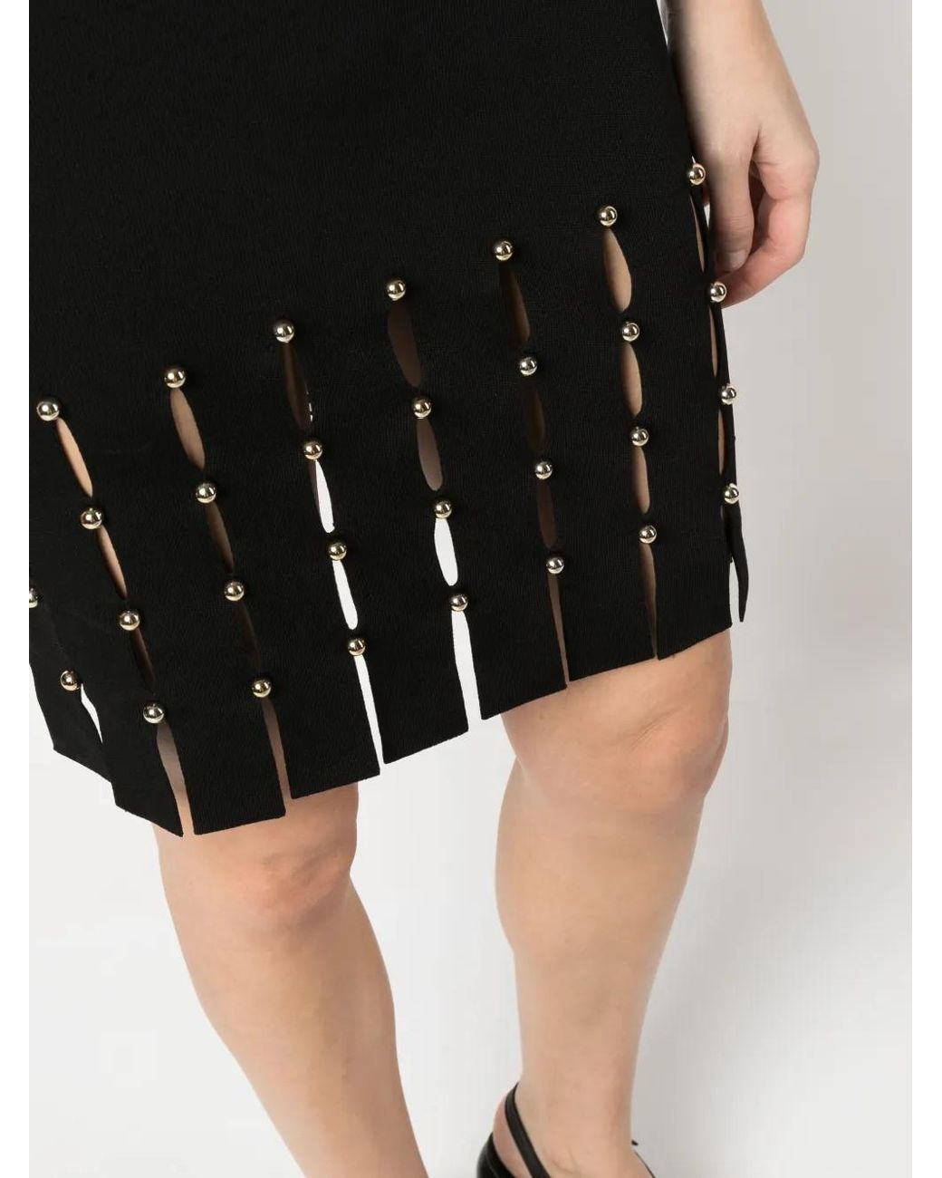 Jonathan Simkhai Black Dina Mock-Neck Knitted Dress