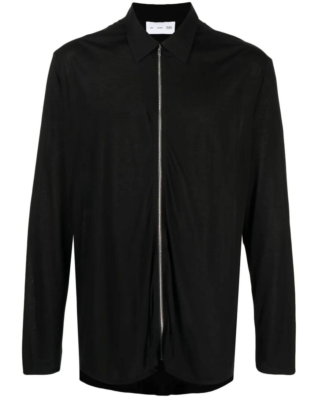 Post Archive Faction PAF Black Zip-Up Lyocell Jacket