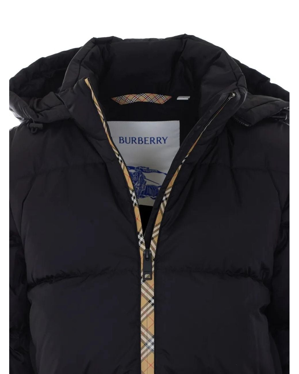 Burberry Black Detachable Sleeve-Nylon Langdale Puffer Jacket