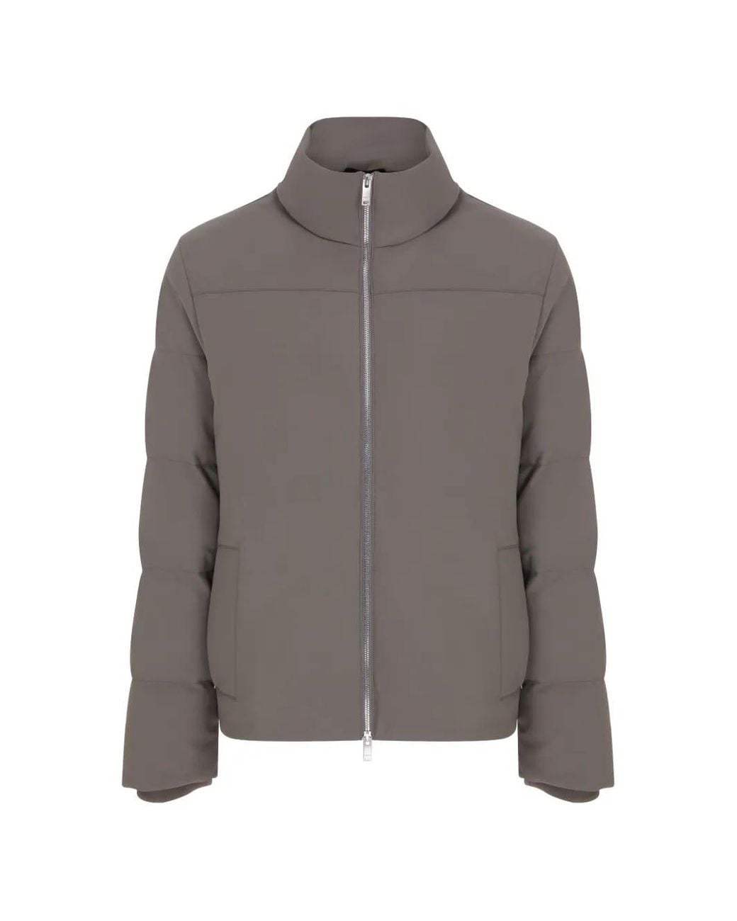 MEGUSTA Gray Water-Repellent Down Jacket for men