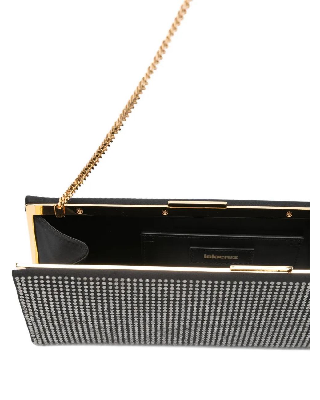 Lola Cruz White Écla Clutch Bag