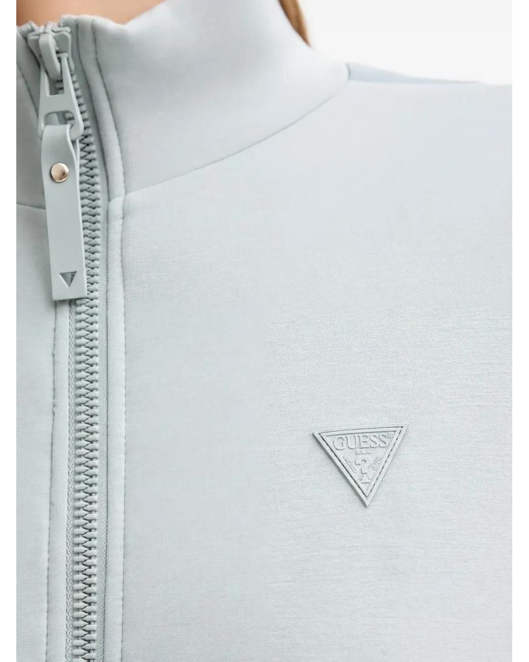 Guess Gray Zip-Up Sweatshirt