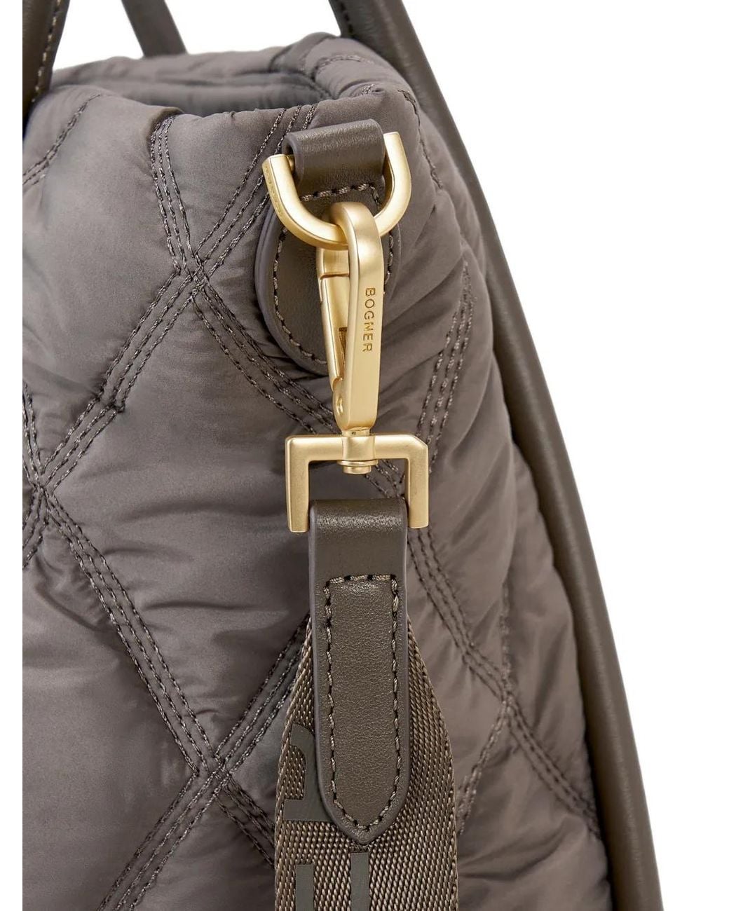 Bogner Brown Tirano Timea Quilted Tote Bag