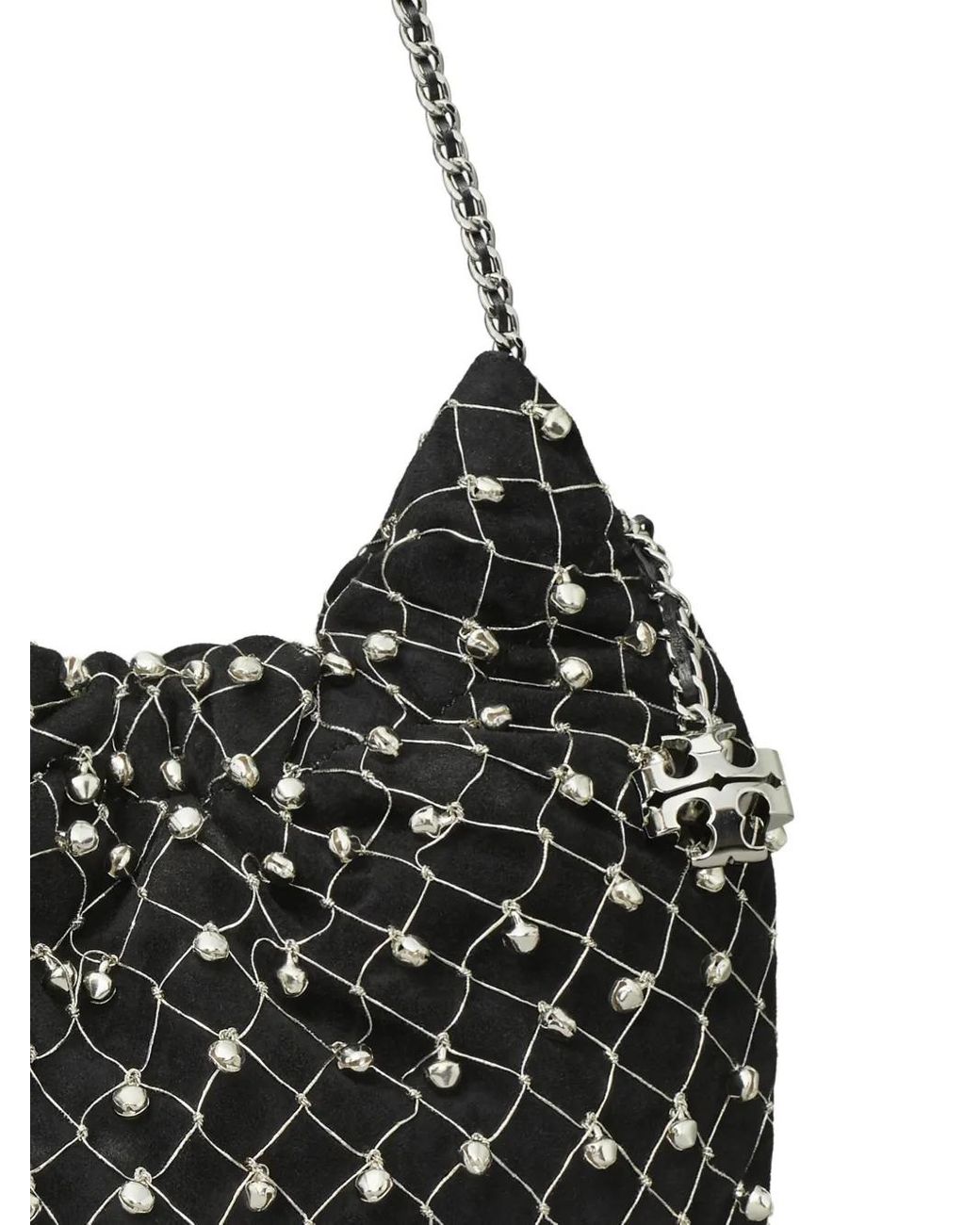 Tory Burch Black Mini Fleming Bell Bag