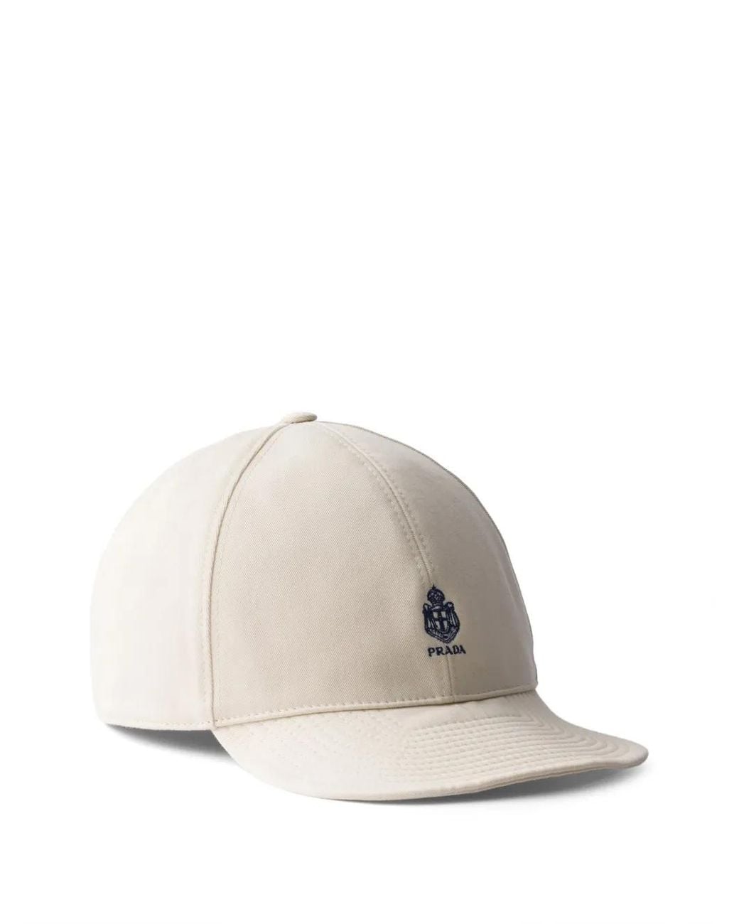 Prada Natural Old Gabardine Baseball Cap for men
