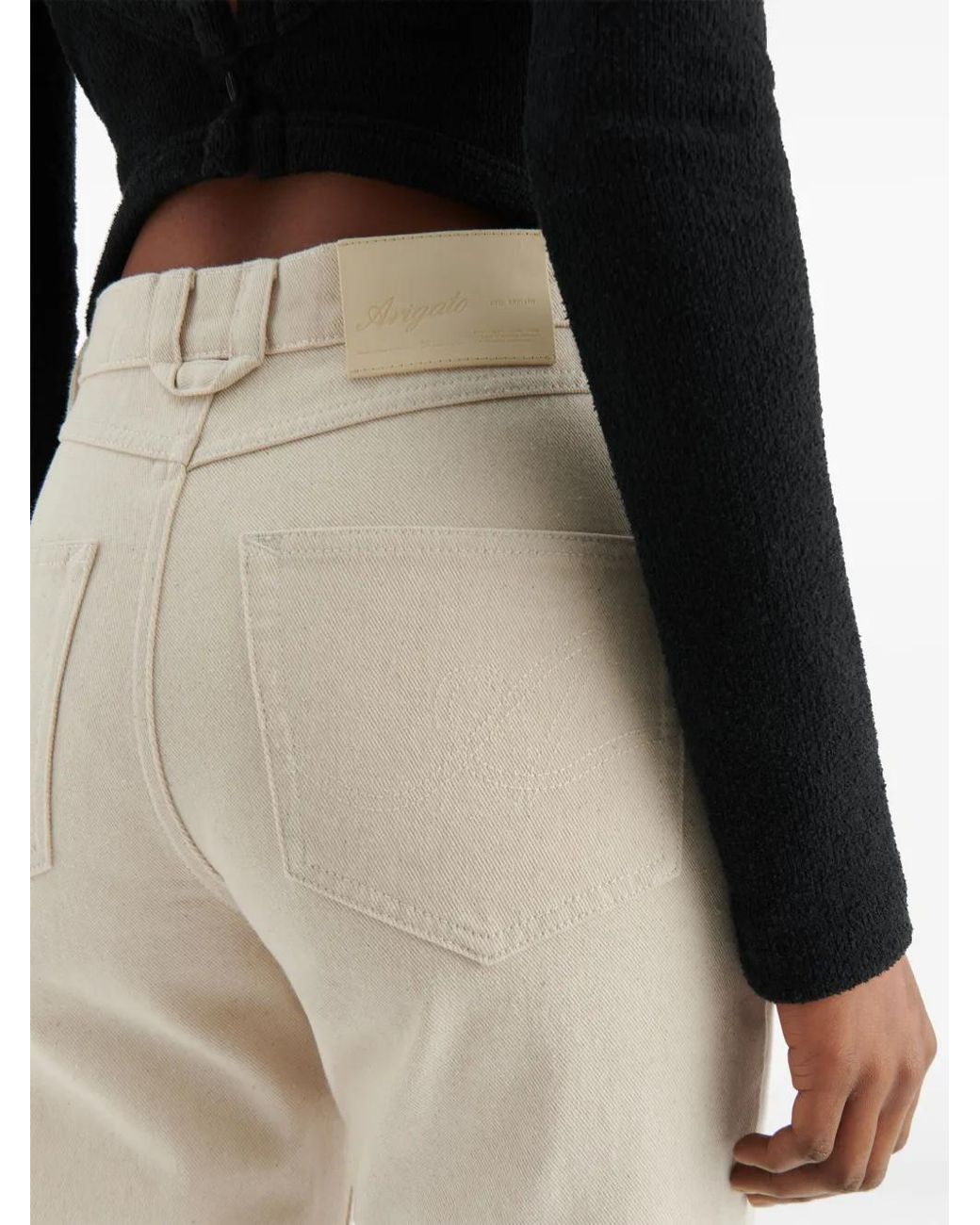 Axel Arigato White Ryder Flared Jeans