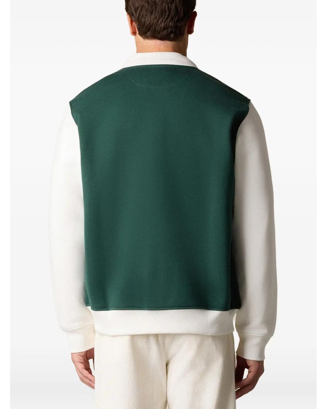 Brooks Brothers Green Logo-Patch Side-Pockets Jacket for men