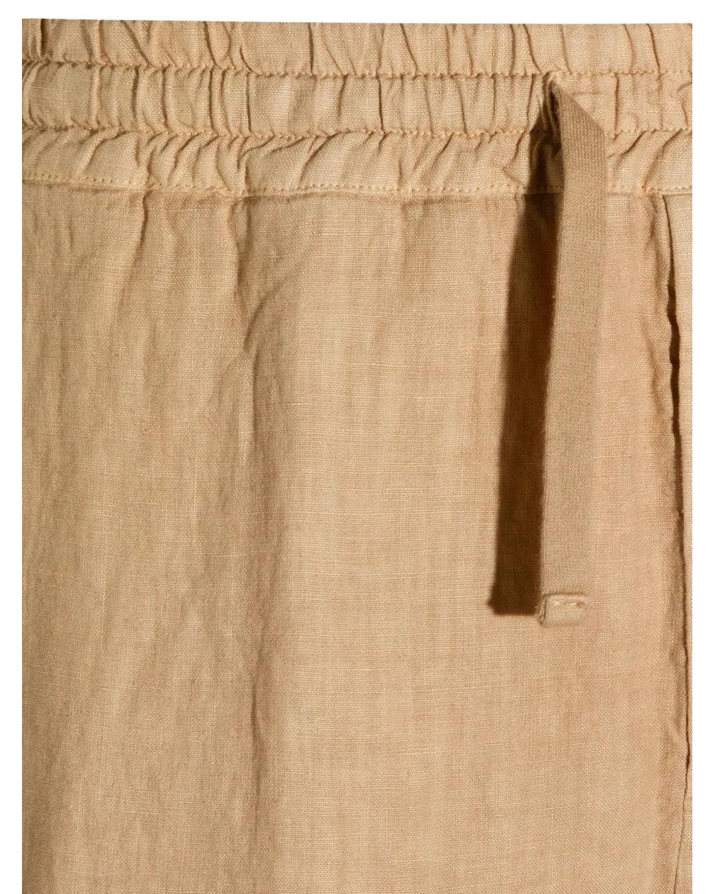 Altea Natural Drawstring-Waist Trousers for men
