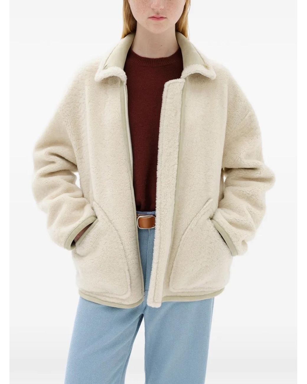 Auralee Natural Merino Mouton Jacket