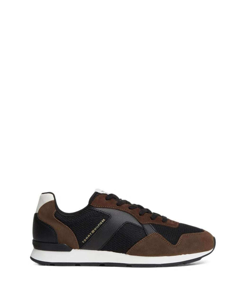 Tommy Hilfiger Black Panelled Sneakers for men
