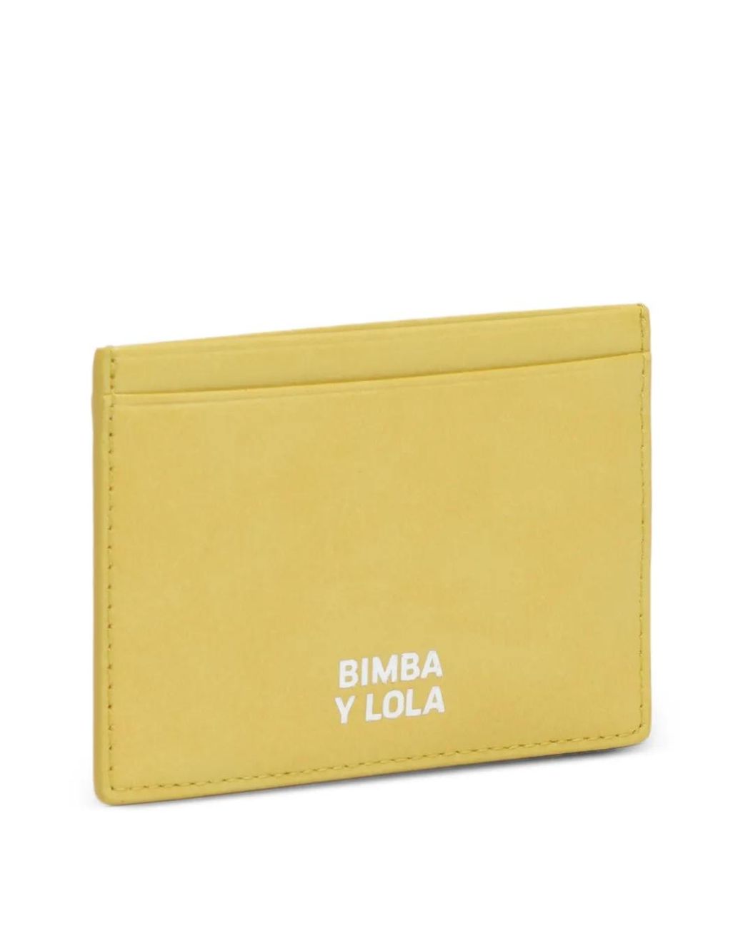 Bimba Y Lola Yellow Lemon Leather Card Holder