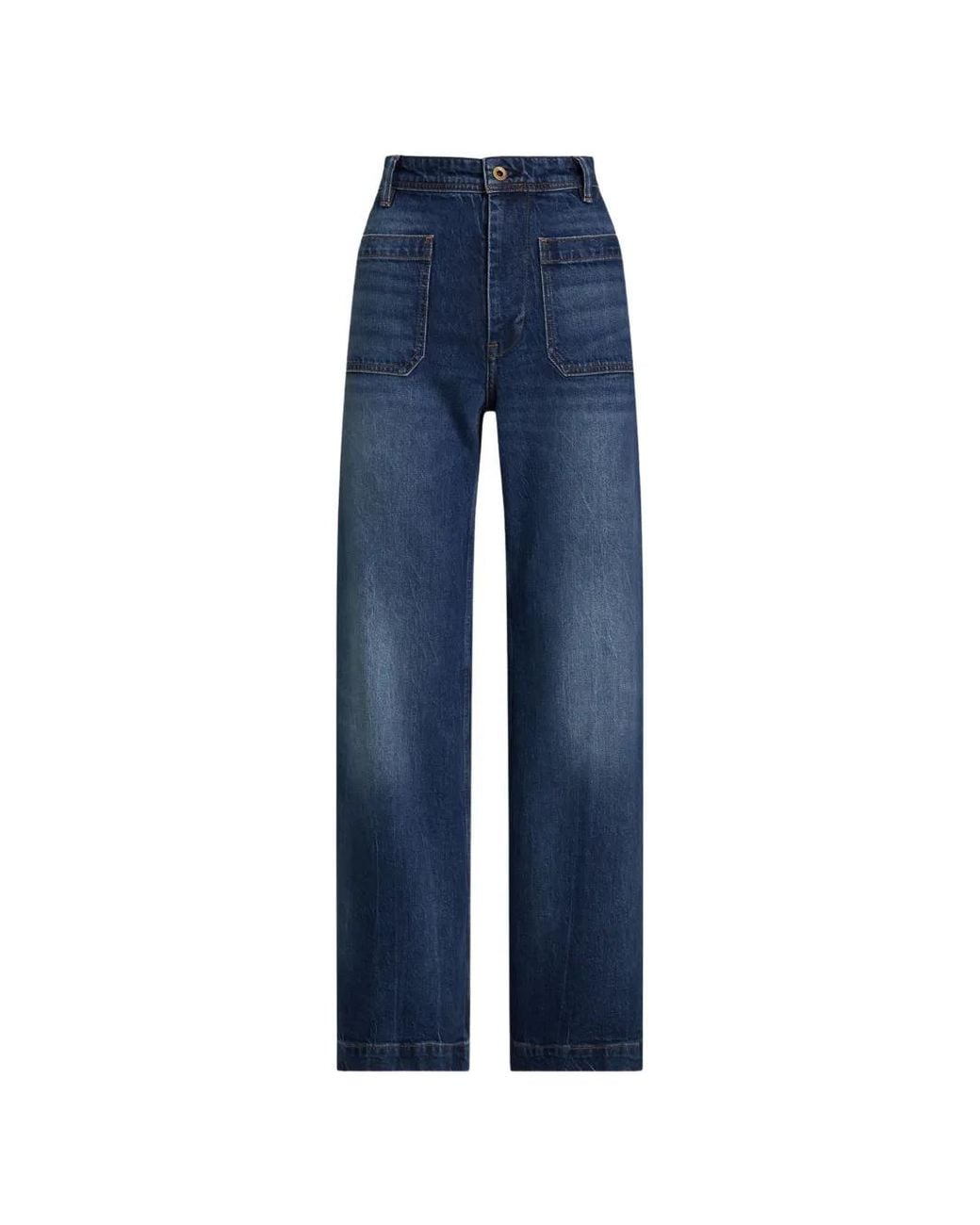 Polo Ralph Lauren Blue Patch-Pocket Jeans