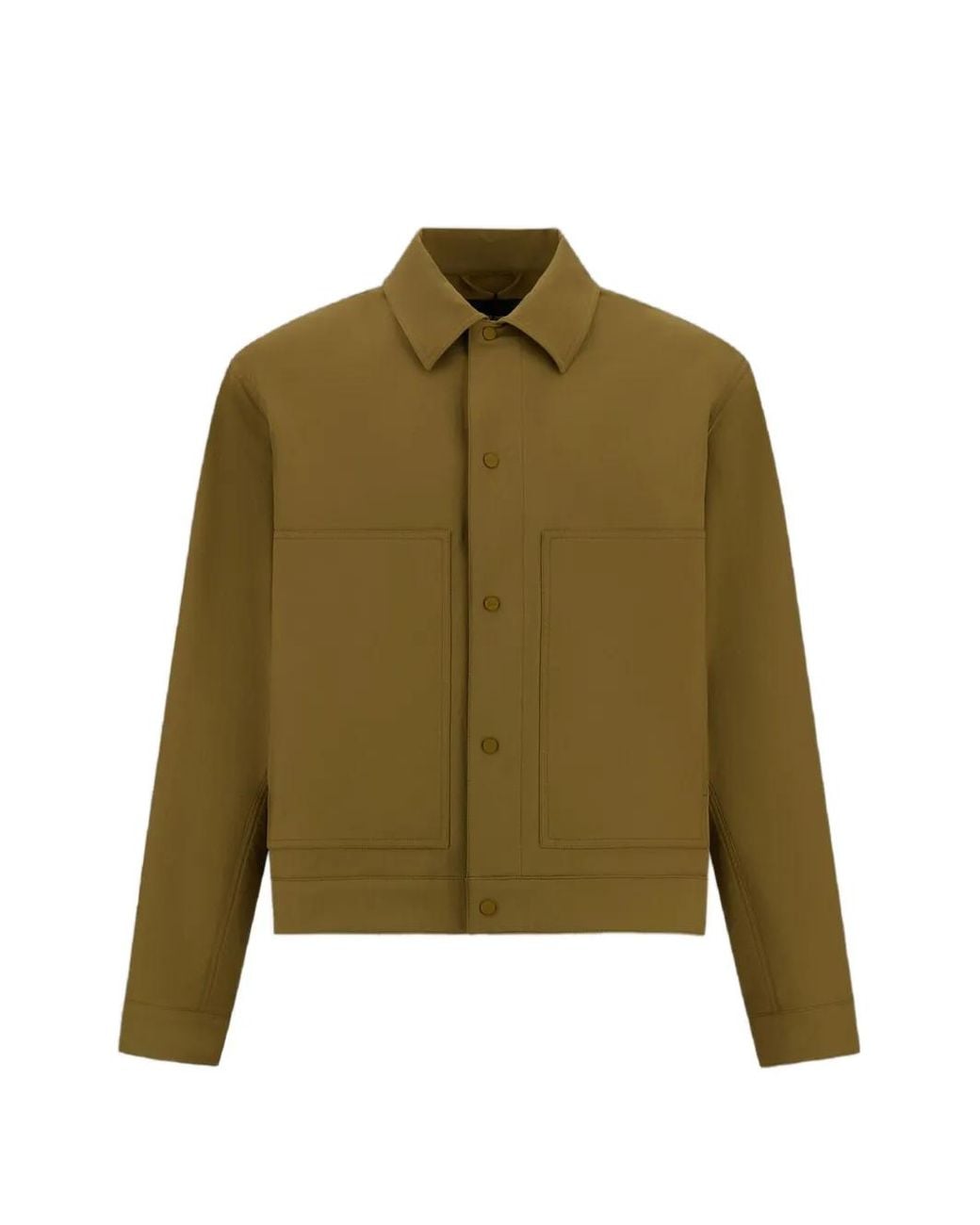Laminar Green Long-Sleeved Shirt Jacket