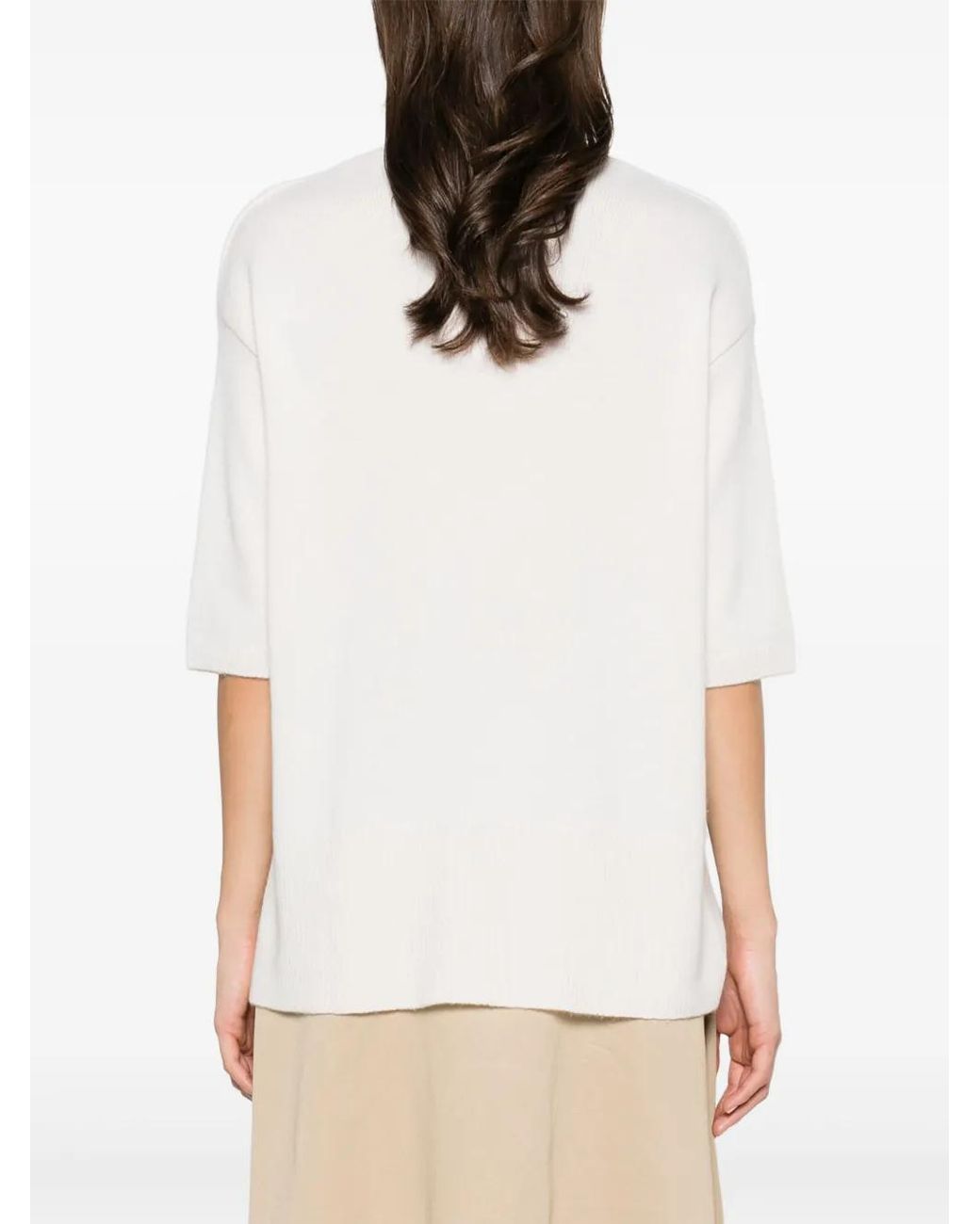 Lisa Yang White Camille Sweater