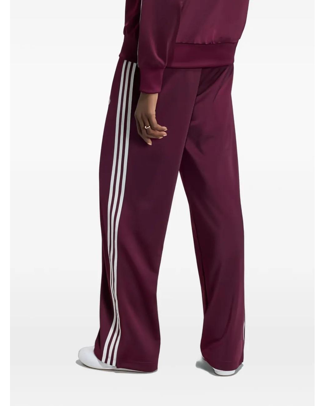 Adidas Purple Firebird Adicolor Loose Track Trousers