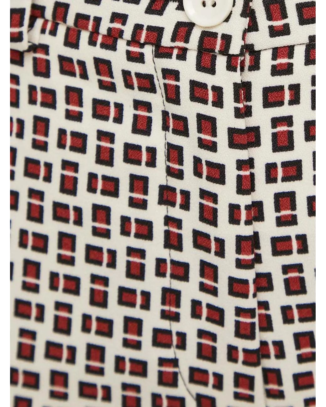 Sisley Multicolor Pantalon Court À Imprimé Géométrique
