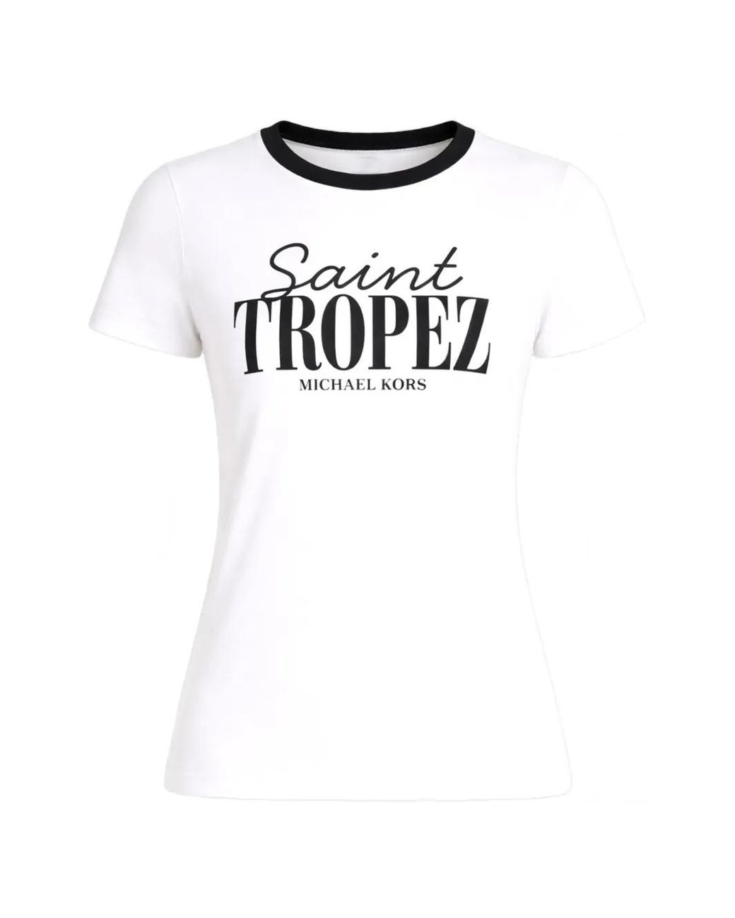 Michael Kors White Crew-Neck T-Shirt