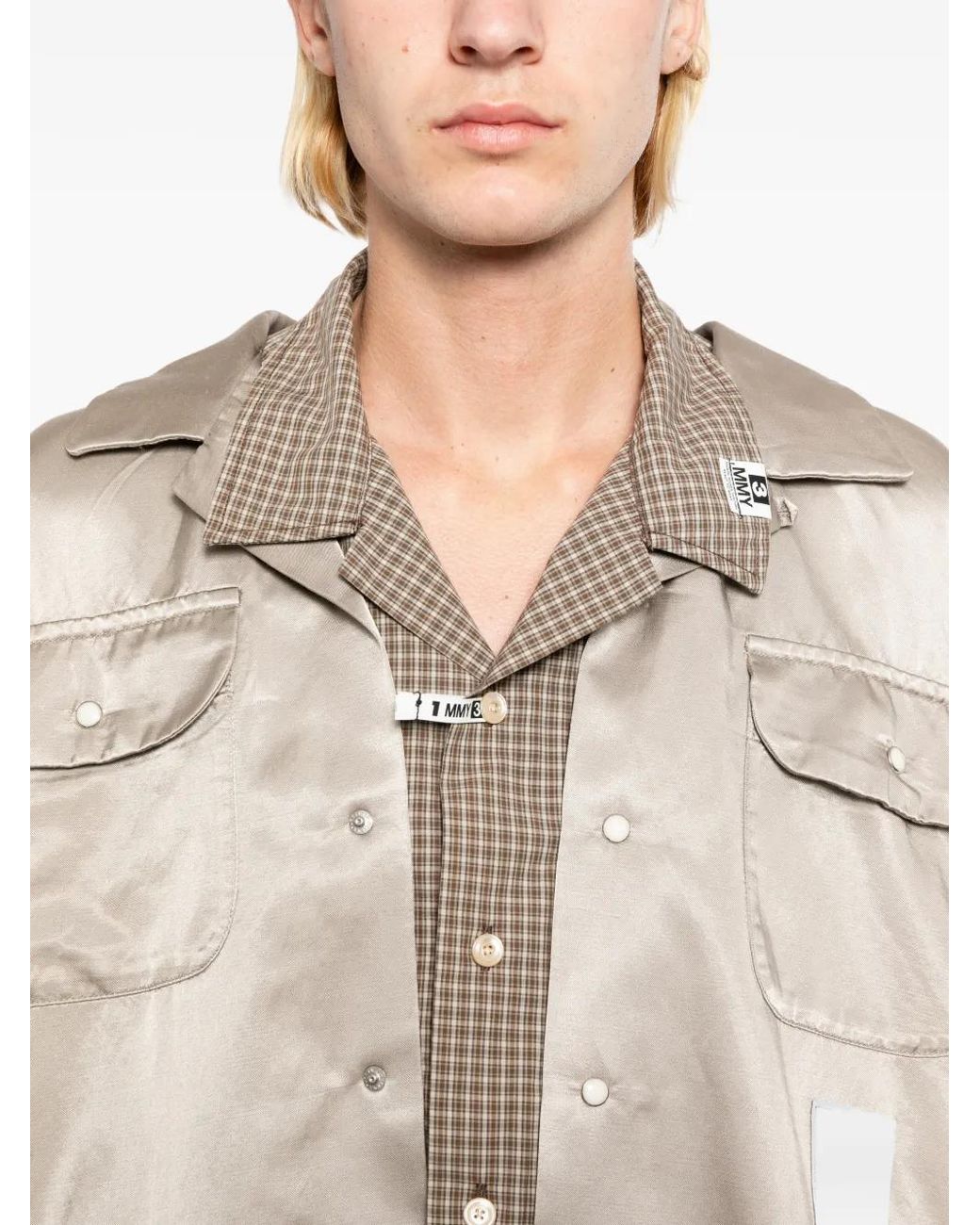 Maison Mihara Yasuhiro White Triple Shirt for men