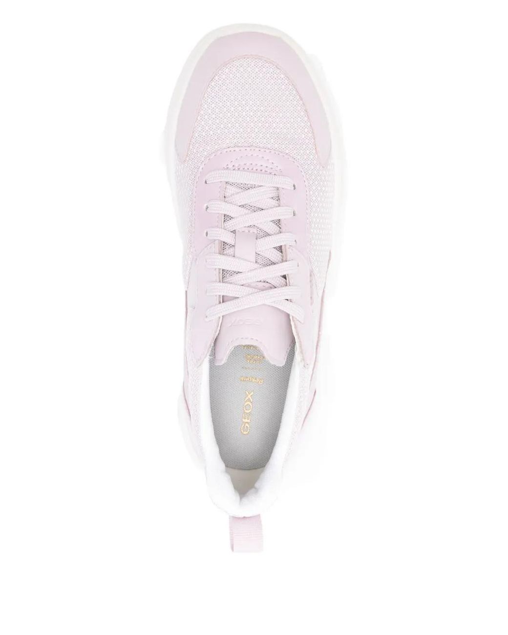 Geox White Xtors Mesh-Panel Sneakers