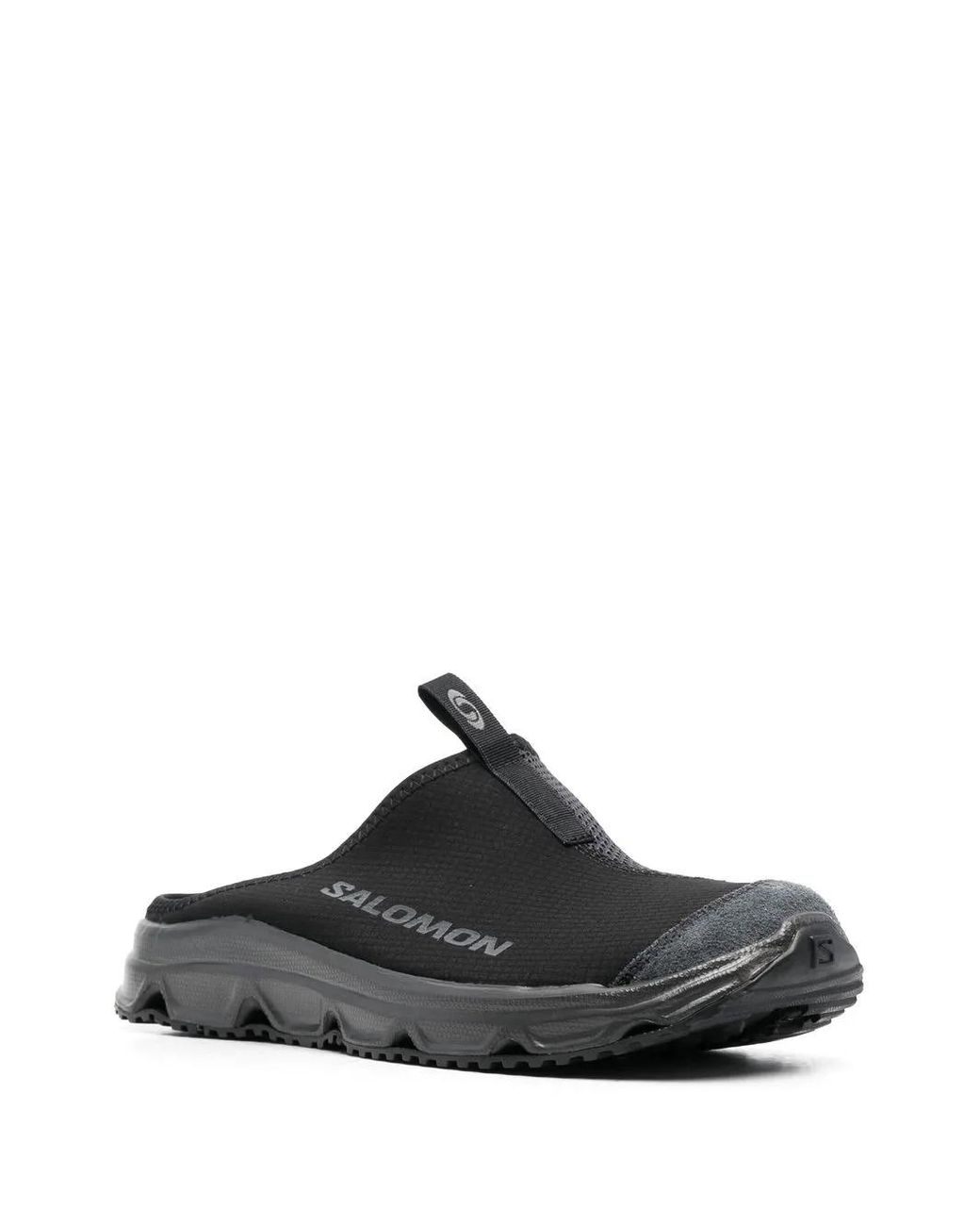 Salomon Black Rx Slide 3.0 Logo Closed-Toe Slides for men