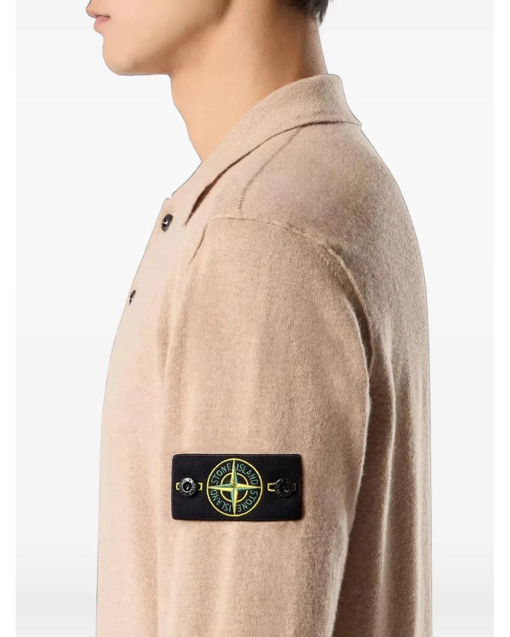 Stone Island Natural 5100018 Light Rws Geelong Wool Jumper for men