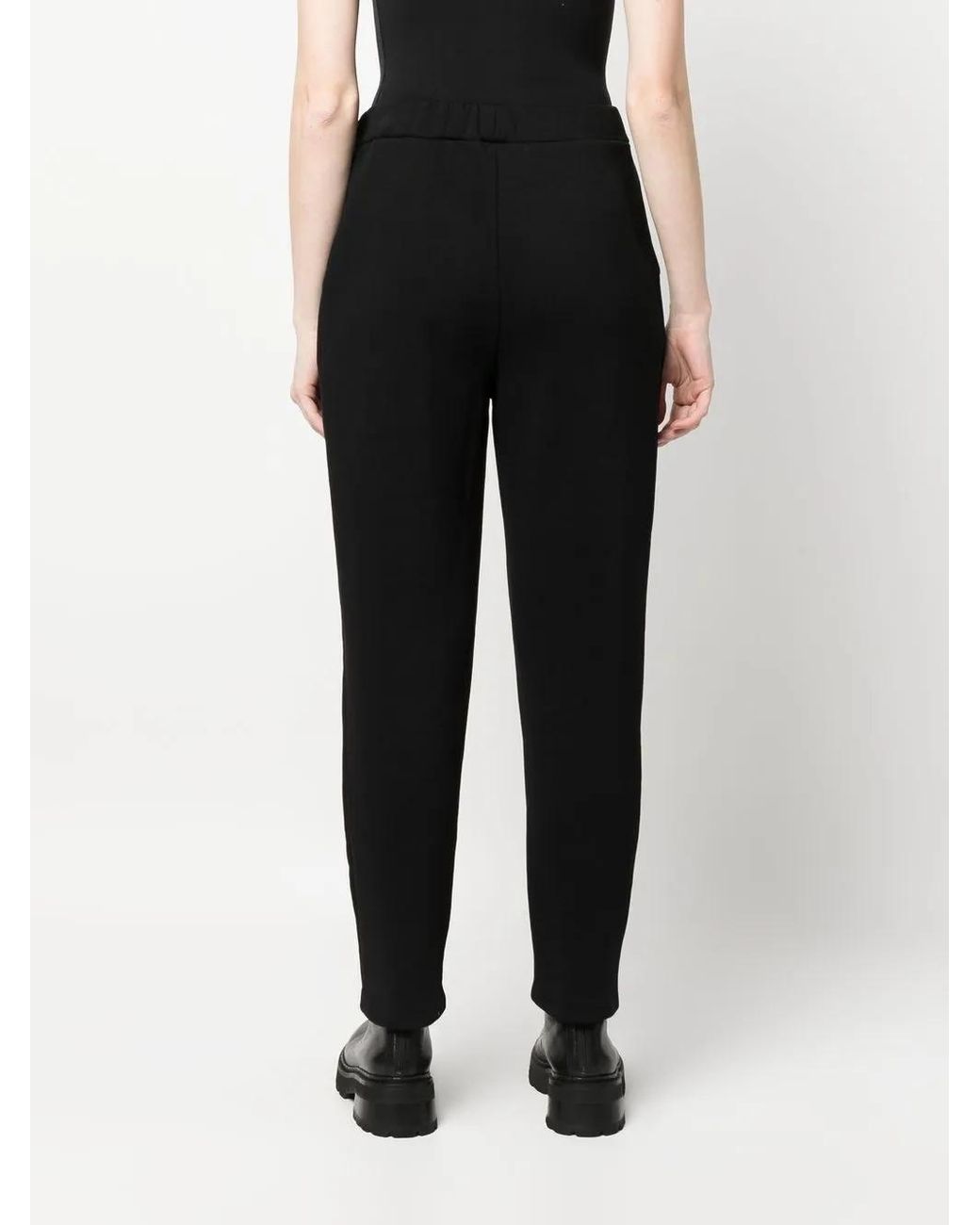 Karl Lagerfeld Black Logo-Print Track Pants