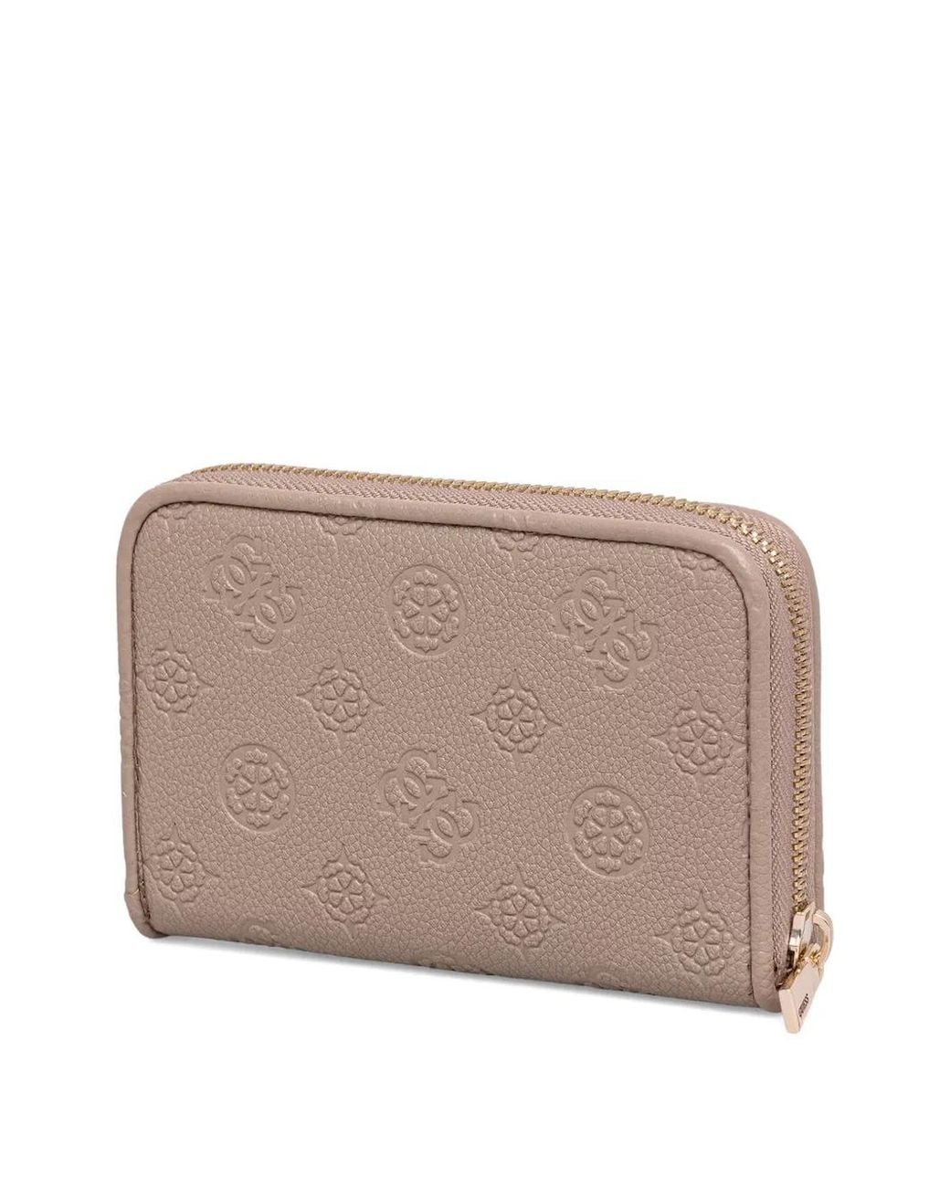Guess Natural Anise Logo-Embossed Wallet