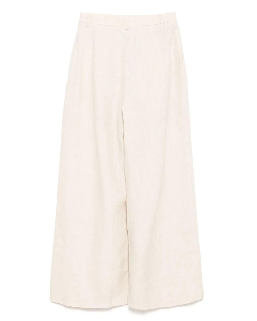 Bambah White Linen Pants