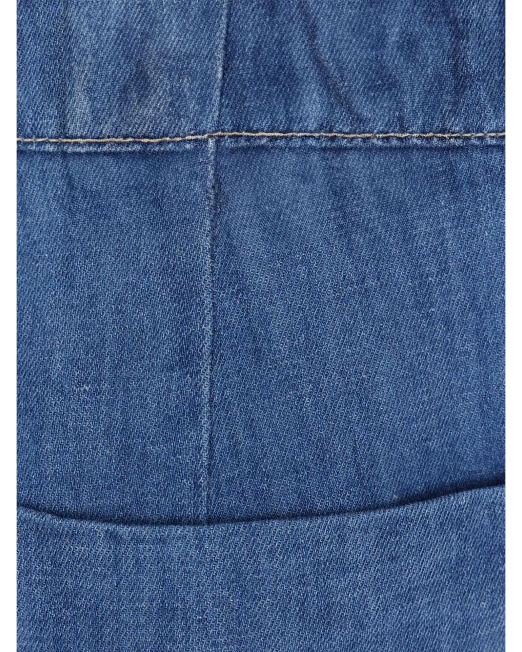 Max Mara Blue Flared Leg Denim Jeans