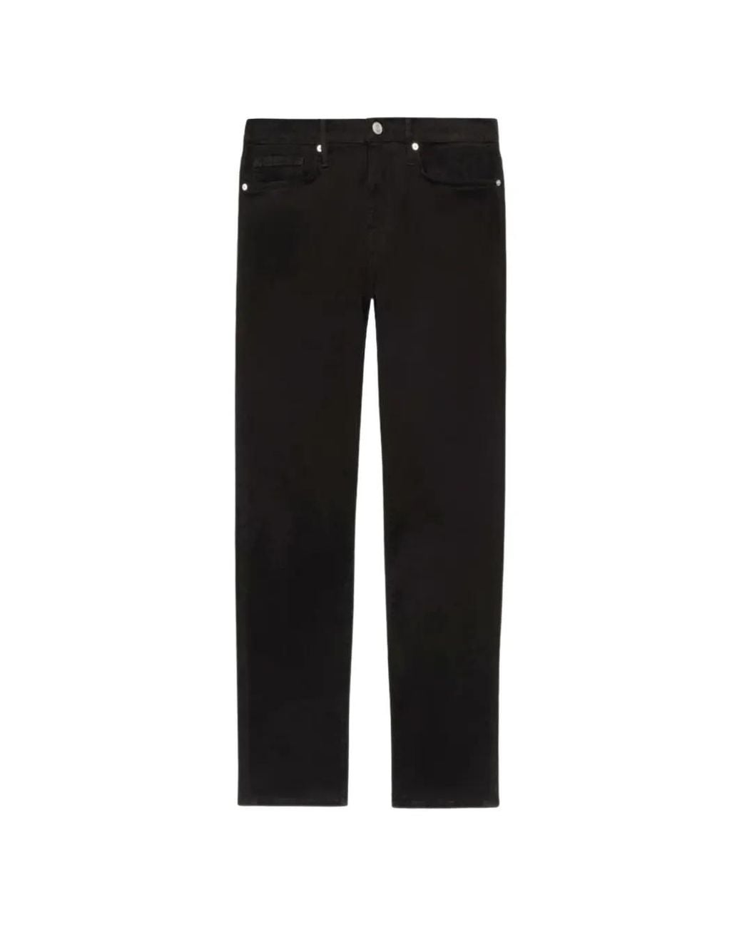 FRAME Black Slim-Fit Five-Pocket Jeans for men