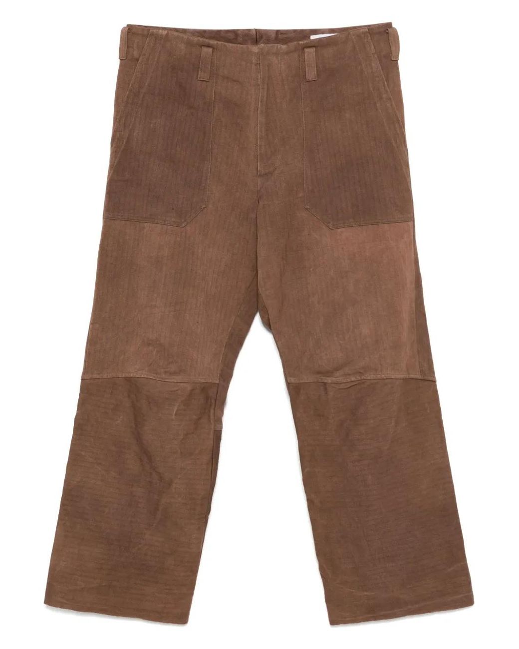 LOÏS DIONISIO Brown Panelled Trousers for men