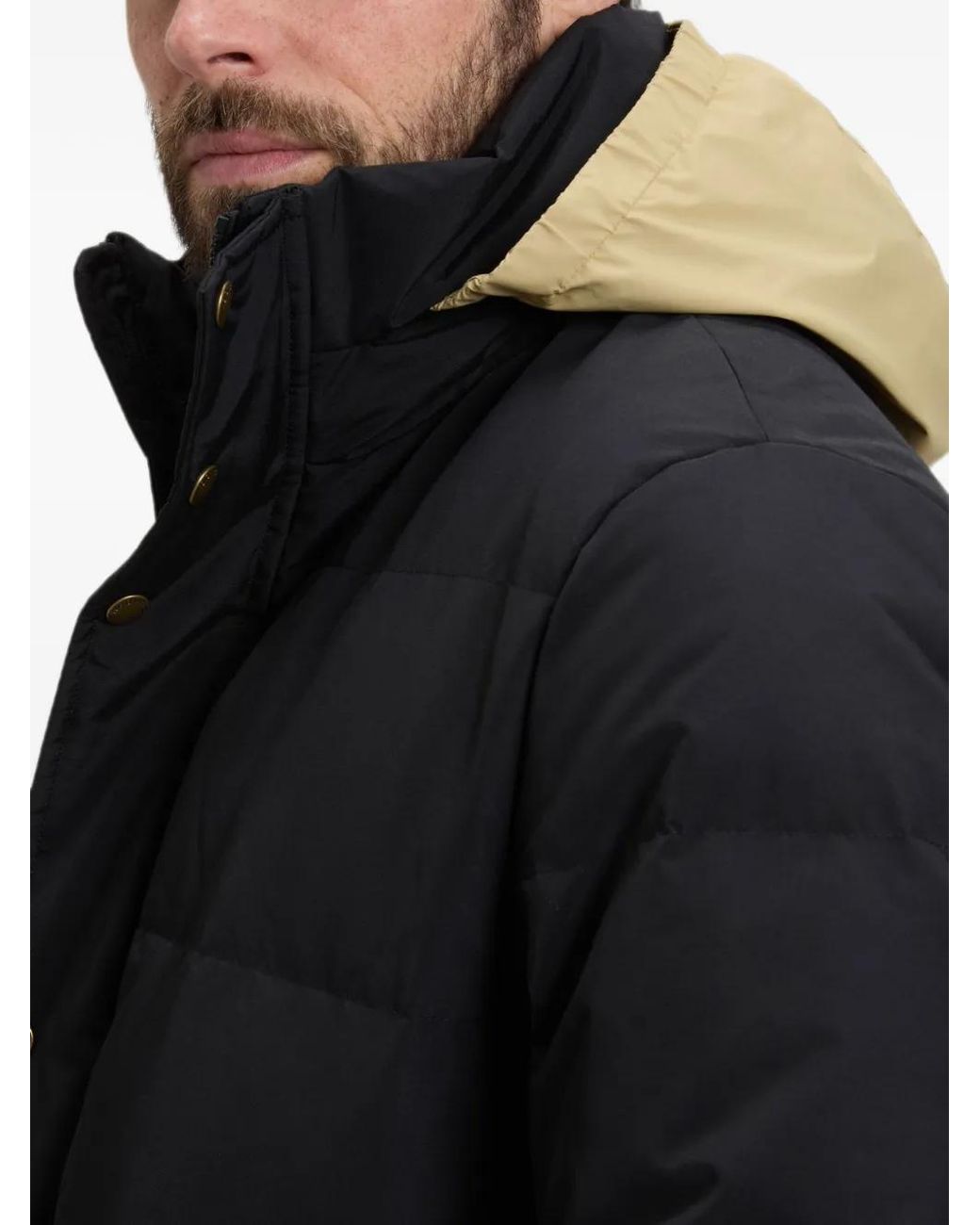 Woolrich Black Ramar Cloth Puffer Jacket for men
