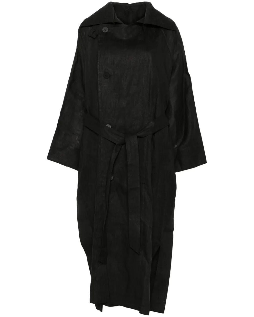 Issey Miyake Black Long Coat