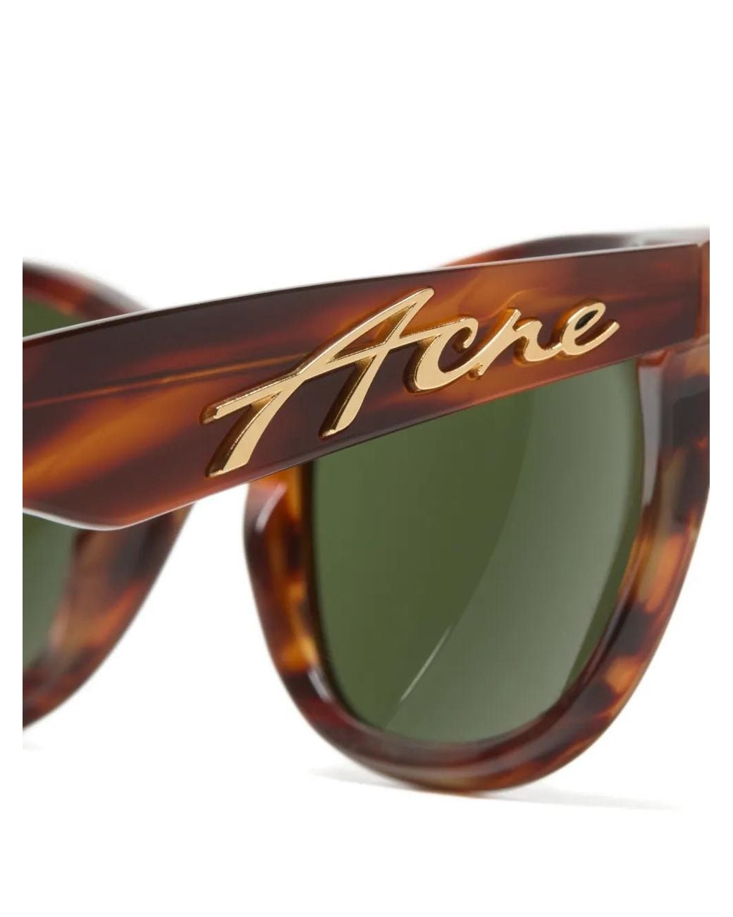 Acne Green Square-Frame Sunglasses